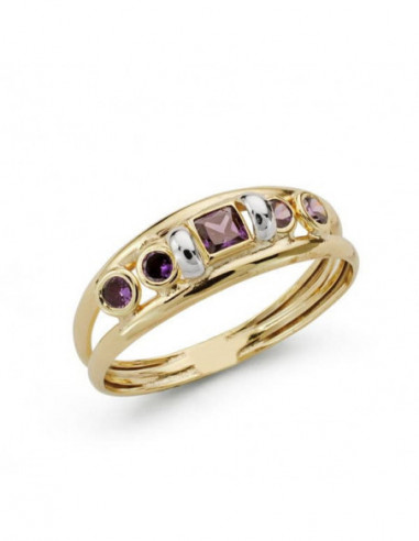 9K SORTIJA BICOLOR CIRCONITAS