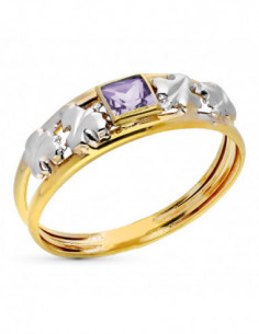 9K SORTIJA BICOLOR AMATISTA 2