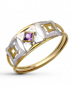 9K SORTIJA ORO BICOLOR... 2