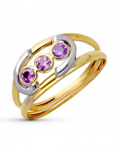 9K SORTIJA ORO BICOLOR... 2