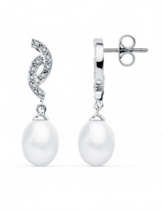 9K PENDIENTES ORO BLANCO... 2