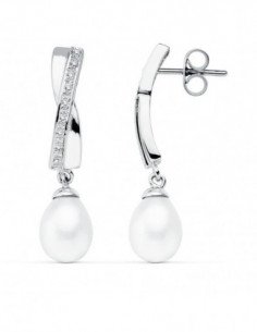 9K PENDIENTES ORO BLANCO... 2