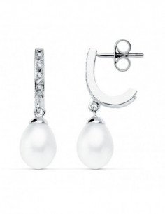 9K PENDIENTES ORO BLANCO... 2