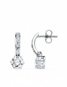 9K PENDIENTES ORO BLANCO... 2