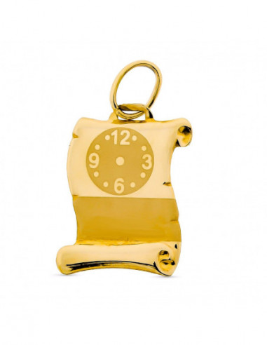 9K COLGANTE PERGAMINO ORO AMARILLO...