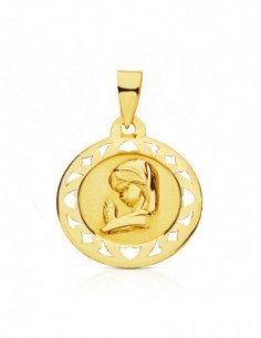 9K MEDALLA VIRGEN NIÑA 18 MM 2