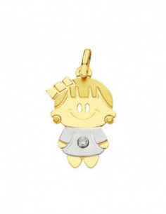 9K COLGANTE ORO BICOLOR... 2