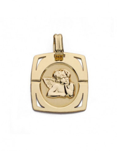 9K MEDALLA ANGEL BURLON 9K 20X17 MM