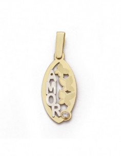 9K COLGANTE ORO BICOLOR... 2