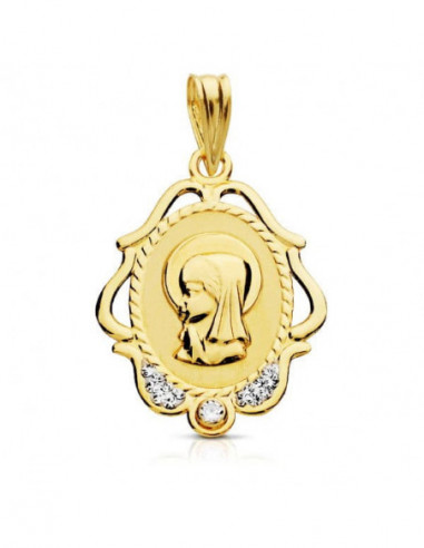 9K VIRGEN NIÑA CERCO CALADO...