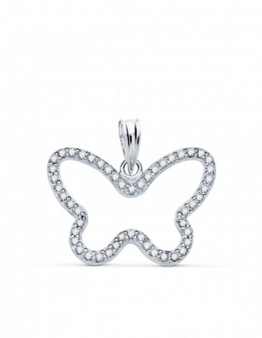 9K COLGANTE ORO AMARILLO MARIPOSA...