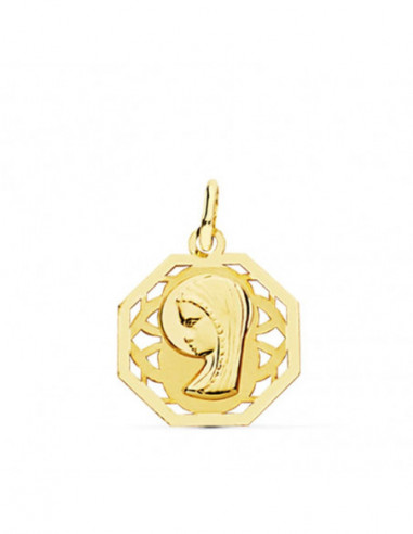 9K MEDALLA VIRGEN NIÑA 17X14 MM