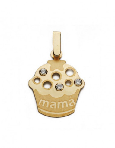 9K COLGANTE ORO AMARILLO MADRE. 21X16 MM