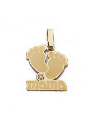 9K COLGANTE ORO AMARILLO MADRE. 19X15 MM