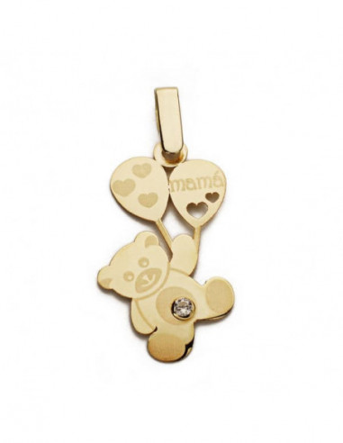 9K COLGANTE ORO AMARILLO MADRE. 23X13 MM