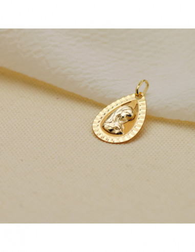 9K MEDALLA ORO AMARILLO GOTA CON...