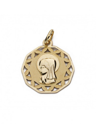 9K MEDALLA ORO AMARILLO VIRGEN NIÑA...