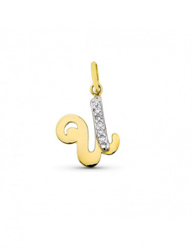 9K COLGANTE LETRA U CON CIRCONITAS...