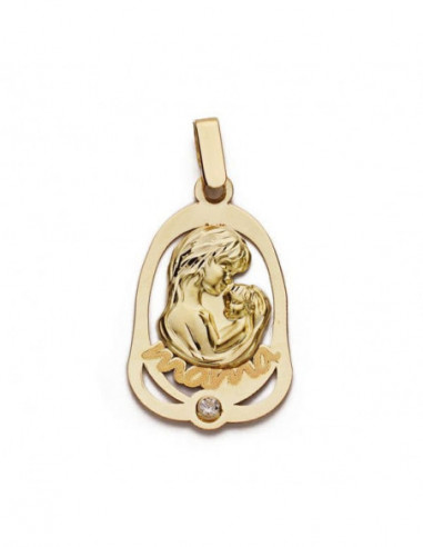 9K COLGANTE ORO AMARILLO MADRE...
