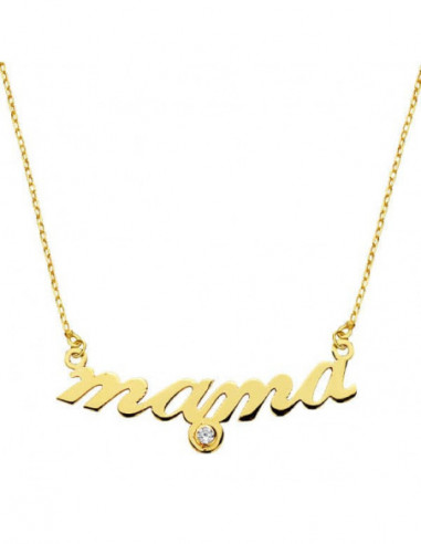 9K GARGANTILLA ORO AMARILLO MAMA CON...