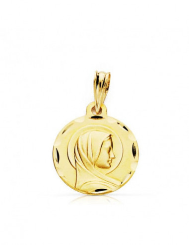 9K MEDALLA FRANCESA 9K 14 MM LIGERA