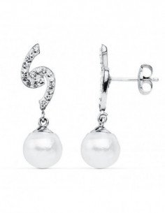 9K PENDIENTES ORO BLANCO... 2