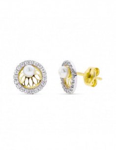 9K PENDIENTES ORO BICOLOR... 2