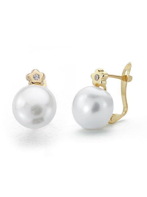 9K PENDIENTES PERLA 13X9 MMCATALAN