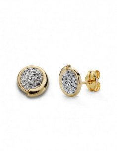 9K PENDIENTES CIRCONITAS 7 MM 2