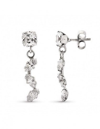 9K PENDIENTES CARRE Y MARQUIS ORO...