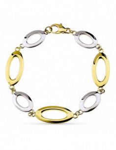 9K PULSERA HUECA 19 CM 2