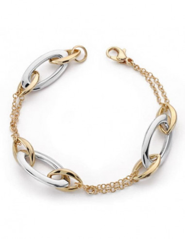 9K PULSERA HUECA 19.5CM