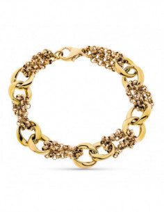 9K PULSERA HUECA TRICOLOR... 2