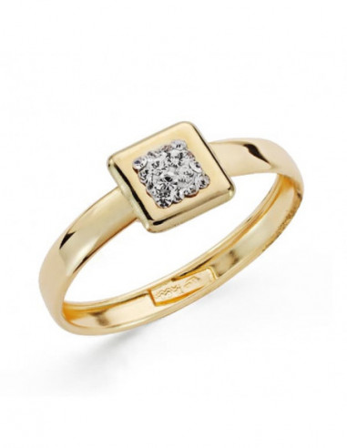 9K SORTIJA ORO AMARILLO BANDA CON...