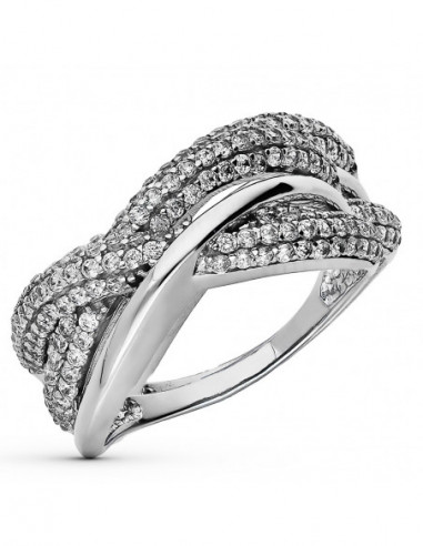 9K SORTIJA ORO BLANCO CIRCONITAS