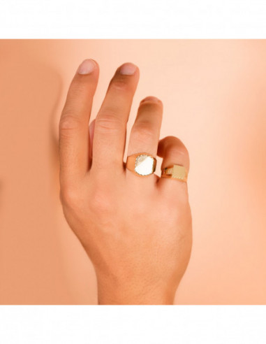 9K SELLO ORO AMARILLO CABALLERO HUECO...