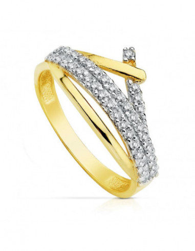 9K SORTIJA BICOLOR CIRCONITAS