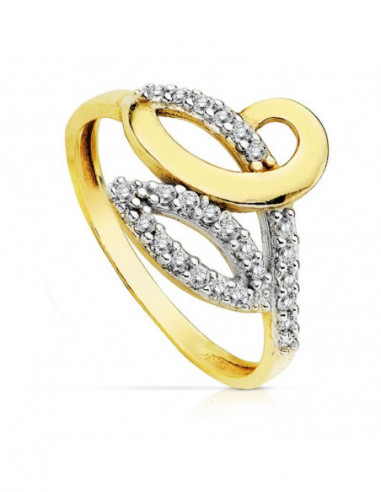 9K SORTIJA BICOLOR CIRCONITAS