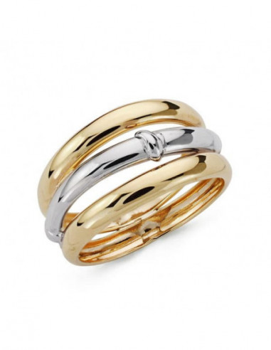 9K SORTIJA BANDAS BICOLOR 9K SORTIJA BANDAS BICOLOR