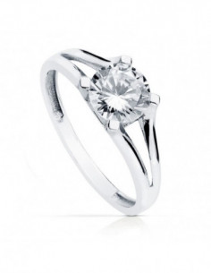 9K SOLITARIO ORO BLANCO 7 MM 2