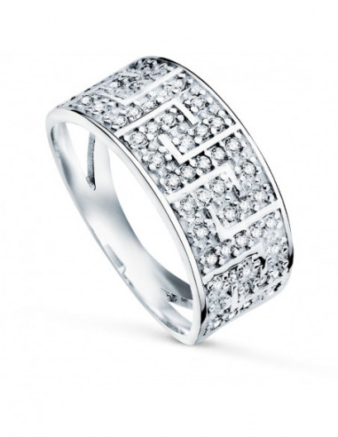 9K SORTIJA ORO BLANCO CON CIRCONITAS...