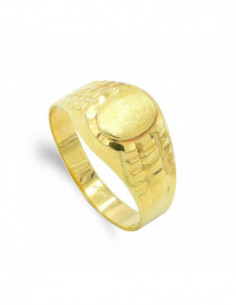 9K SELLO CADETE OVAL 7X5 MM 2