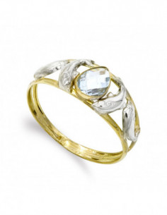 9K SORTIJA BICOLOR PIEDRA... 2