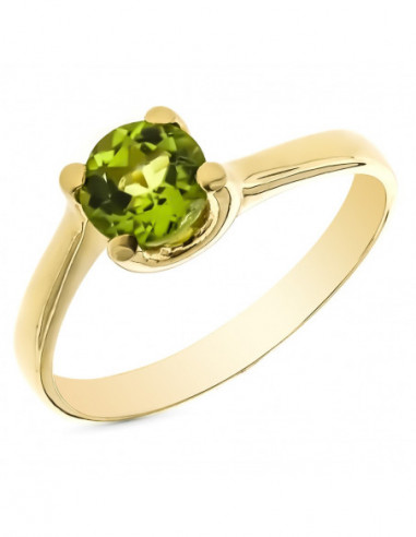 9K SORTIJA ORO AMARILLO OLIVINA...