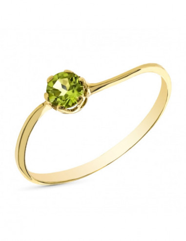 9K SOLITARIO ORO AMARILLO OLIVINA...