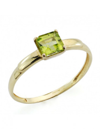 9K SOLITARIO ORO AMARILLO OLIVINA...