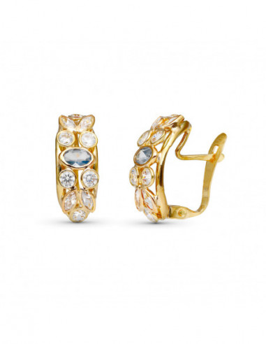 9K PENDIENTES ORO AMARILLO CON...