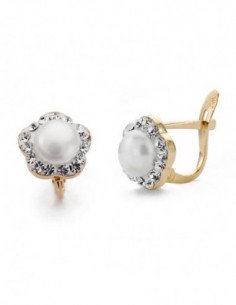 9K PENDIENTES ORO BICOLOR... 2