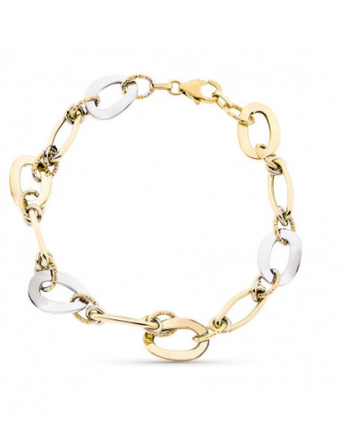 9K PULSERA HUECA 20.5 CM