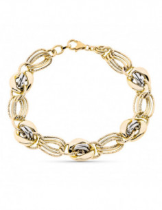 9K PULSERA HUECA 20 CM 2